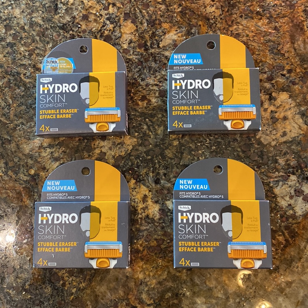 LOT OF 4! Schick Hydro Stubble Eraser Refills 4 Count